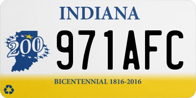 IN license plate 971AFC
