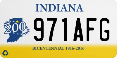 IN license plate 971AFG