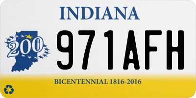 IN license plate 971AFH