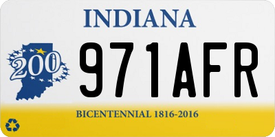IN license plate 971AFR
