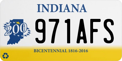 IN license plate 971AFS