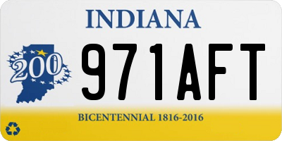 IN license plate 971AFT