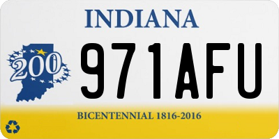 IN license plate 971AFU