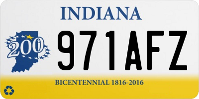 IN license plate 971AFZ