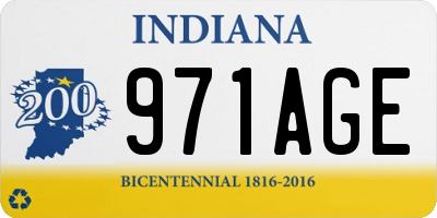 IN license plate 971AGE
