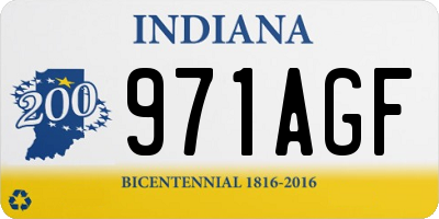 IN license plate 971AGF