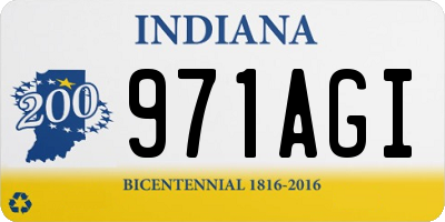 IN license plate 971AGI