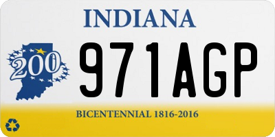 IN license plate 971AGP