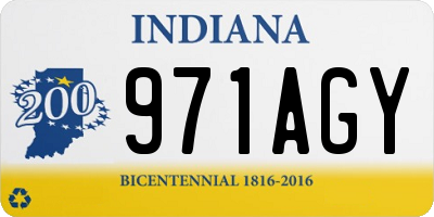 IN license plate 971AGY