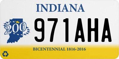 IN license plate 971AHA