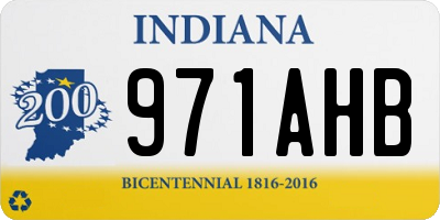IN license plate 971AHB