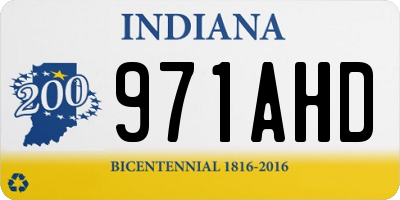 IN license plate 971AHD