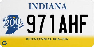 IN license plate 971AHF