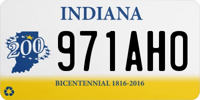 IN license plate 971AHO