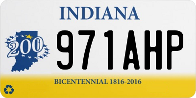 IN license plate 971AHP