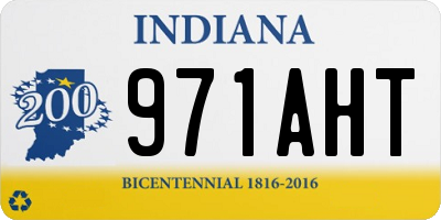 IN license plate 971AHT