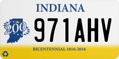 IN license plate 971AHV