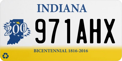 IN license plate 971AHX
