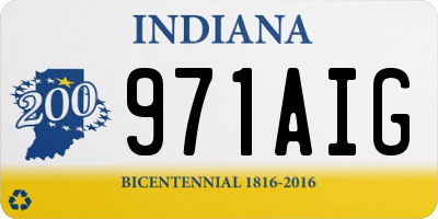 IN license plate 971AIG