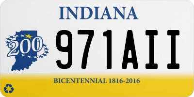 IN license plate 971AII