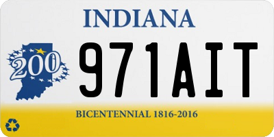 IN license plate 971AIT