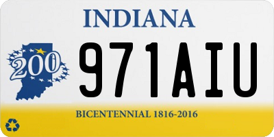 IN license plate 971AIU