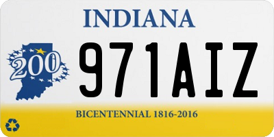 IN license plate 971AIZ