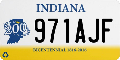 IN license plate 971AJF