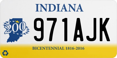 IN license plate 971AJK