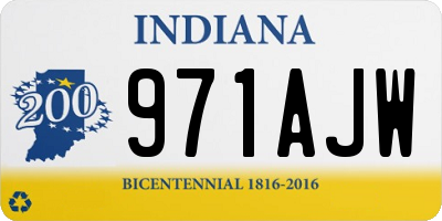 IN license plate 971AJW