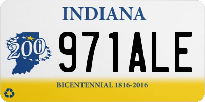 IN license plate 971ALE
