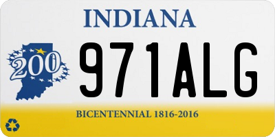 IN license plate 971ALG