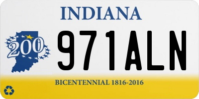 IN license plate 971ALN