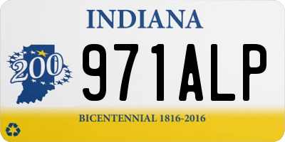 IN license plate 971ALP