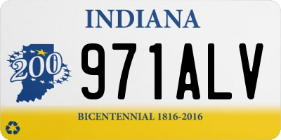IN license plate 971ALV