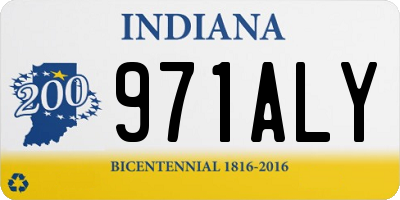 IN license plate 971ALY