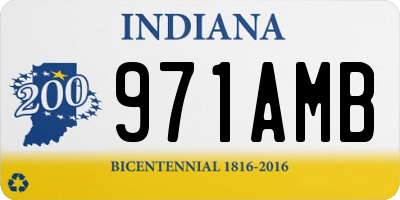 IN license plate 971AMB