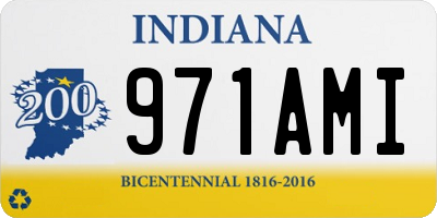 IN license plate 971AMI