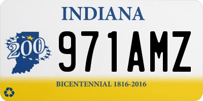 IN license plate 971AMZ