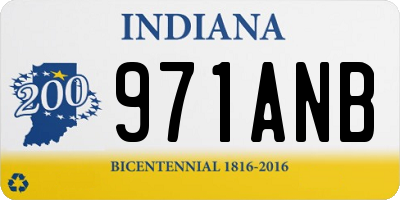 IN license plate 971ANB