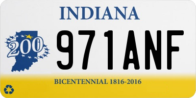 IN license plate 971ANF