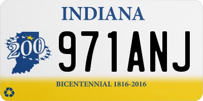 IN license plate 971ANJ