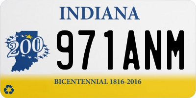 IN license plate 971ANM