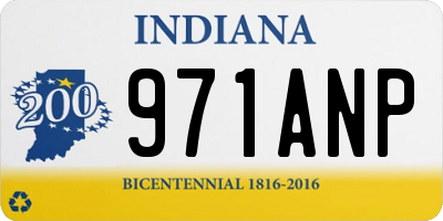 IN license plate 971ANP