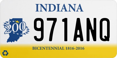 IN license plate 971ANQ