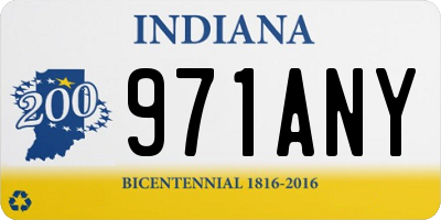 IN license plate 971ANY