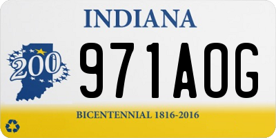 IN license plate 971AOG