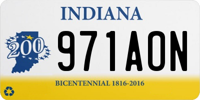 IN license plate 971AON
