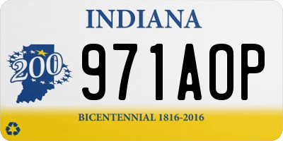 IN license plate 971AOP
