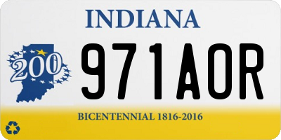 IN license plate 971AOR